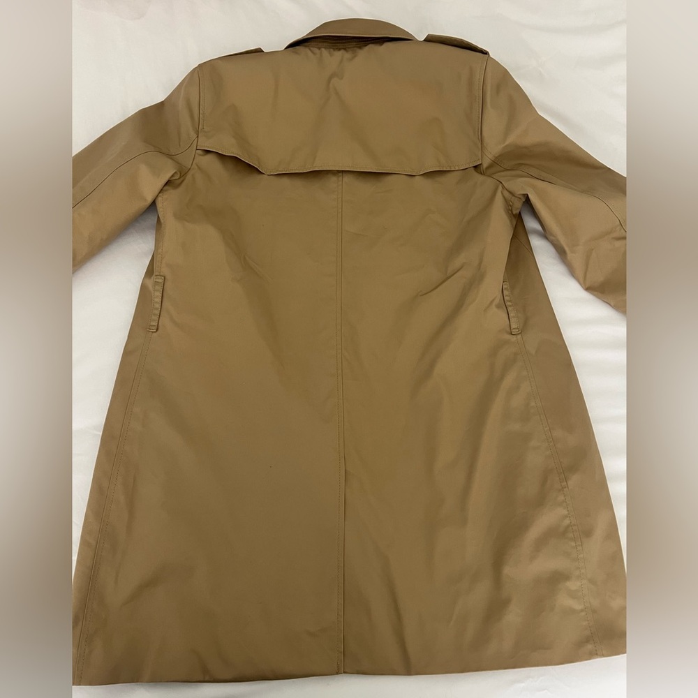 Coach Tan Double-Breasted Trench Coat - Picture 6 of 13